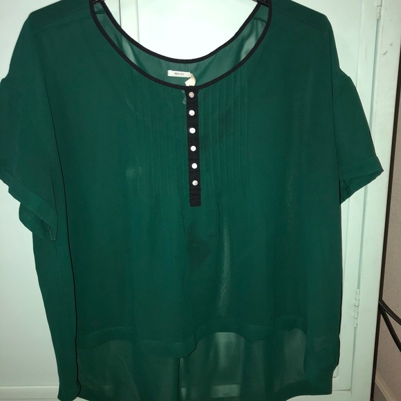 Green see through oversized shirt - Picture 2 of 2